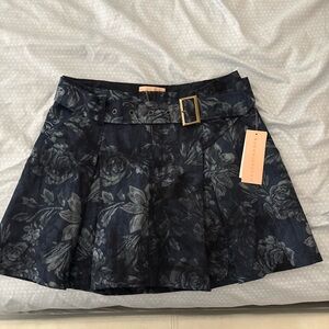 Floral Navy Skirt